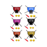 Maxbell Mini Trampoline Basketball Hoop Goal Game Easy Install Lightweight Backboard red