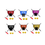 Maxbell Mini Trampoline Basketball Hoop Goal Game Easy Install Lightweight Backboard red