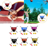 Maxbell Mini Trampoline Basketball Hoop Goal Game Easy Install Lightweight Backboard red
