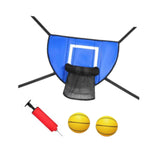 Maxbell Mini Trampoline Basketball Hoop Goal Game Easy Install Lightweight Backboard blue