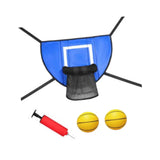 Maxbell Mini Trampoline Basketball Hoop Goal Game Easy Install Lightweight Backboard blue