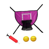 Maxbell Mini Trampoline Basketball Hoop Goal Game Easy Install Lightweight Backboard pink