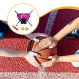 Maxbell Mini Trampoline Basketball Hoop Goal Game Easy Install Lightweight Backboard pink