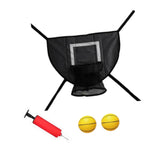Maxbell Mini Trampoline Basketball Hoop Goal Game Easy Install Lightweight Backboard black