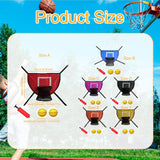 Maxbell Mini Trampoline Basketball Hoop Goal Game Easy Install Lightweight Backboard black