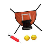 Maxbell Mini Trampoline Basketball Hoop Goal Game Easy Install Lightweight Backboard orange