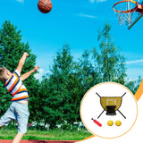 Maxbell Mini Trampoline Basketball Hoop Goal Game Easy Install Lightweight Backboard yellow