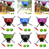 Maxbell Basketball Hoop for Trampoline Sturdy for Dunking Waterproof Basketball Goal red