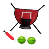 Maxbell Basketball Hoop for Trampoline Sturdy for Dunking Waterproof Basketball Goal red