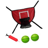 Maxbell Basketball Hoop for Trampoline Sturdy for Dunking Waterproof Basketball Goal red