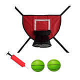 Maxbell Basketball Hoop for Trampoline Sturdy for Dunking Waterproof Basketball Goal red