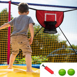 Maxbell Basketball Hoop for Trampoline Sturdy for Dunking Waterproof Basketball Goal red