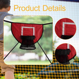 Maxbell Basketball Hoop for Trampoline Sturdy for Dunking Waterproof Basketball Goal red