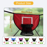 Maxbell Basketball Hoop for Trampoline Sturdy for Dunking Waterproof Basketball Goal red