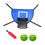 Maxbell Basketball Hoop for Trampoline Sturdy for Dunking Waterproof Basketball Goal blue
