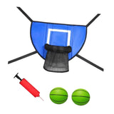 Maxbell Basketball Hoop for Trampoline Sturdy for Dunking Waterproof Basketball Goal blue