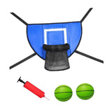 Maxbell Basketball Hoop for Trampoline Sturdy for Dunking Waterproof Basketball Goal blue