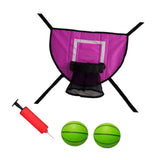 Maxbell Basketball Hoop for Trampoline Sturdy for Dunking Waterproof Basketball Goal pink