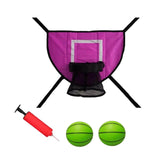 Maxbell Basketball Hoop for Trampoline Sturdy for Dunking Waterproof Basketball Goal pink