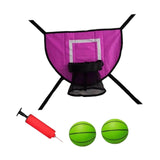 Maxbell Basketball Hoop for Trampoline Sturdy for Dunking Waterproof Basketball Goal pink