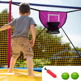 Maxbell Basketball Hoop for Trampoline Sturdy for Dunking Waterproof Basketball Goal pink