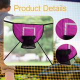 Maxbell Basketball Hoop for Trampoline Sturdy for Dunking Waterproof Basketball Goal pink