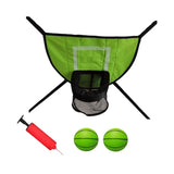 Maxbell Basketball Hoop for Trampoline Sturdy for Dunking Waterproof Basketball Goal green
