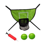Maxbell Basketball Hoop for Trampoline Sturdy for Dunking Waterproof Basketball Goal green