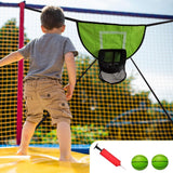 Maxbell Basketball Hoop for Trampoline Sturdy for Dunking Waterproof Basketball Goal green