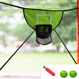 Maxbell Basketball Hoop for Trampoline Sturdy for Dunking Waterproof Basketball Goal green