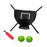 Maxbell Basketball Hoop for Trampoline Sturdy for Dunking Waterproof Basketball Goal black