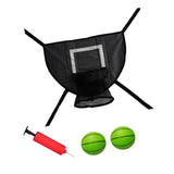 Maxbell Basketball Hoop for Trampoline Sturdy for Dunking Waterproof Basketball Goal black