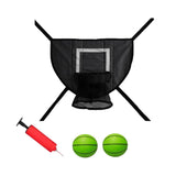 Maxbell Basketball Hoop for Trampoline Sturdy for Dunking Waterproof Basketball Goal black