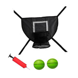 Maxbell Basketball Hoop for Trampoline Sturdy for Dunking Waterproof Basketball Goal black