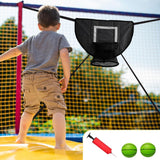 Maxbell Basketball Hoop for Trampoline Sturdy for Dunking Waterproof Basketball Goal black