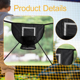Maxbell Basketball Hoop for Trampoline Sturdy for Dunking Waterproof Basketball Goal black