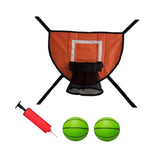 Maxbell Basketball Hoop for Trampoline Sturdy for Dunking Waterproof Basketball Goal orange