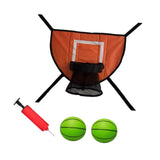 Maxbell Basketball Hoop for Trampoline Sturdy for Dunking Waterproof Basketball Goal orange