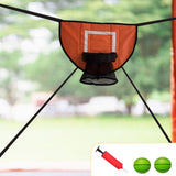 Maxbell Basketball Hoop for Trampoline Sturdy for Dunking Waterproof Basketball Goal orange