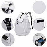 Maxbell Gym Bag Handbag Lightweight Basketball Bag for Backpacking Traveling Outdoor White