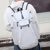 Maxbell Gym Bag Handbag Lightweight Basketball Bag for Backpacking Traveling Outdoor White