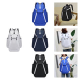 Maxbell Gym Bag Handbag Lightweight Basketball Bag for Backpacking Traveling Outdoor White