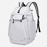 Maxbell Gym Bag Handbag Lightweight Basketball Bag for Backpacking Traveling Outdoor White