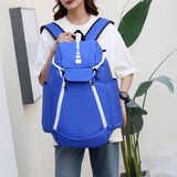 Maxbell Gym Bag Handbag Lightweight Basketball Bag for Backpacking Traveling Outdoor Blue