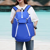 Maxbell Gym Bag Handbag Lightweight Basketball Bag for Backpacking Traveling Outdoor Blue