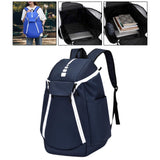 Maxbell Gym Bag Handbag Lightweight Basketball Bag for Backpacking Traveling Outdoor Deep Blue