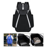 Maxbell Gym Bag Handbag Lightweight Basketball Bag for Backpacking Traveling Outdoor Black