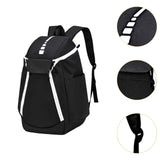 Maxbell Gym Bag Handbag Lightweight Basketball Bag for Backpacking Traveling Outdoor Black