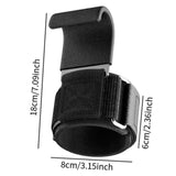 Maxbell 2x Weight Lifting Hooks Fitness Powerlifting Grips for Gym Powerlifts Liftups Black