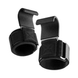 Maxbell 2x Weight Lifting Hooks Fitness Powerlifting Grips for Gym Powerlifts Liftups Black